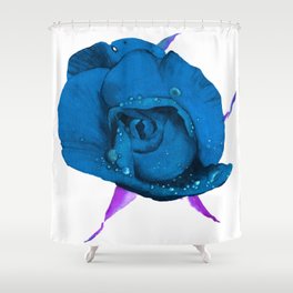 Deep blue rose Shower Curtain