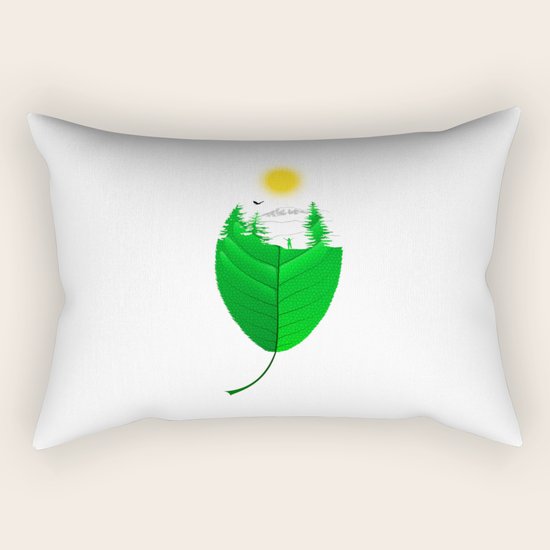 Leaf Rectangular Pillow