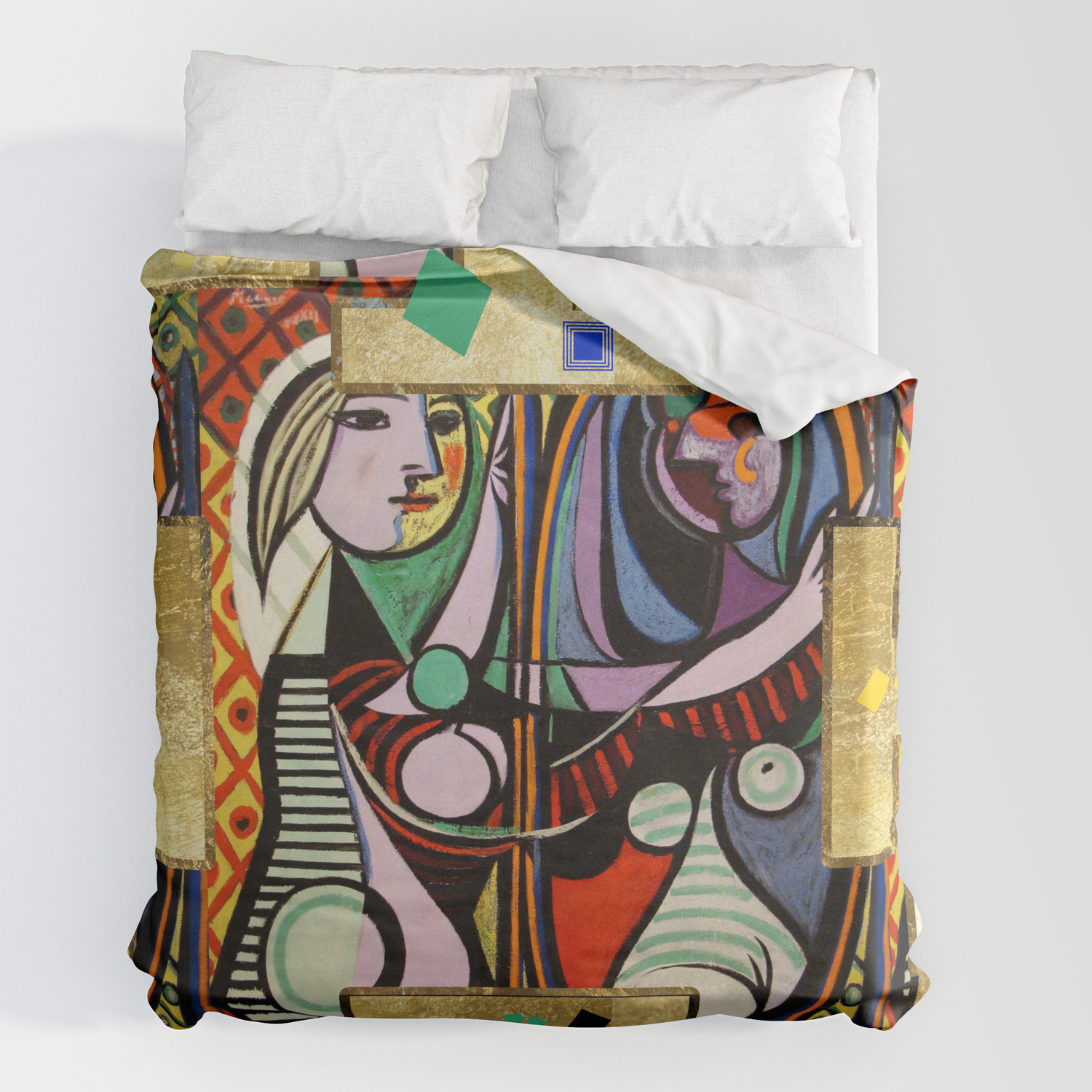 Picasso Collage Duvet Cover By, Photo Collage Duvet Cover