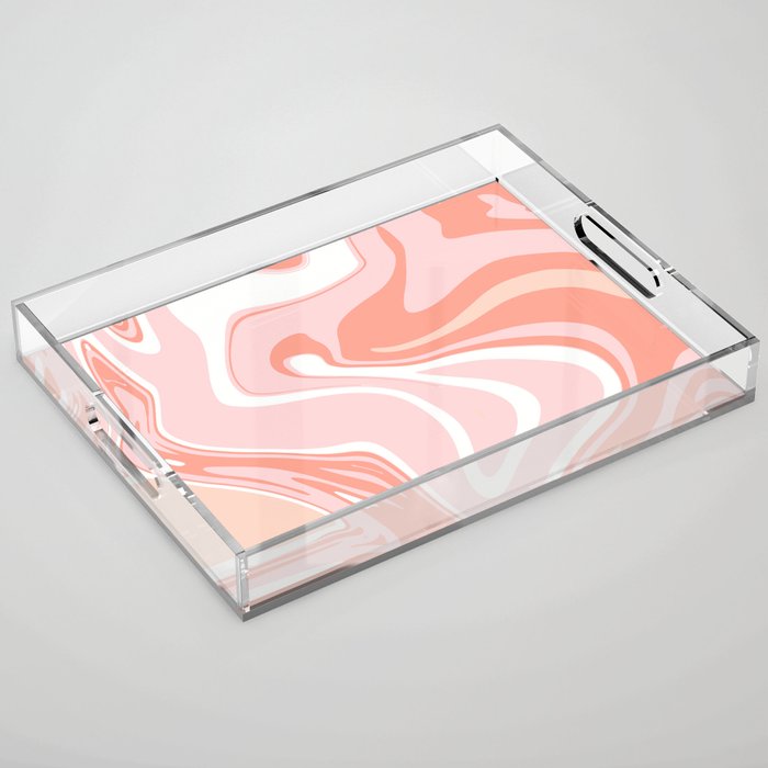 Abstract Free Flow 002 Acrylic Tray