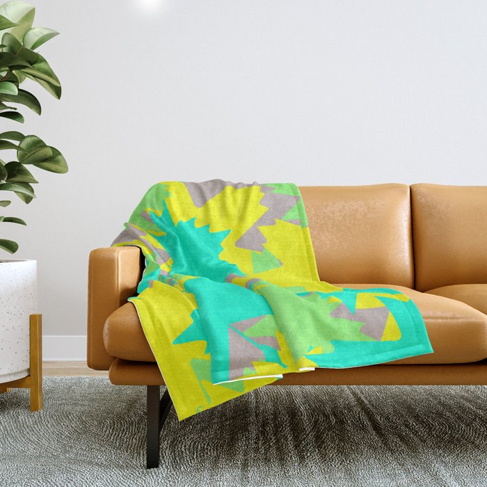 Maple Leaf pattern (luminus colours) Throw Blanket