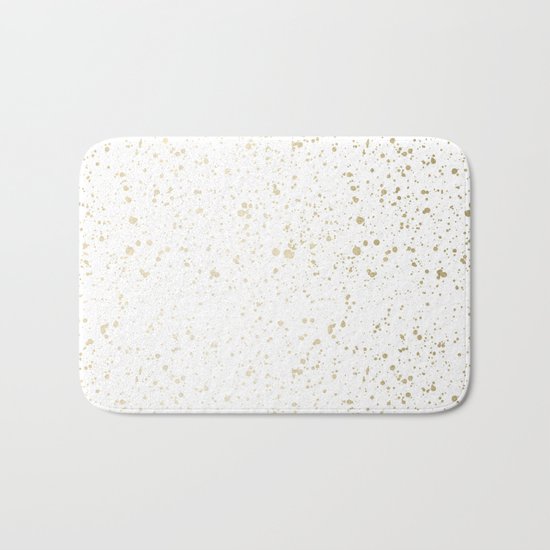 Los Angeles Nights Gold Paint Bath Mat