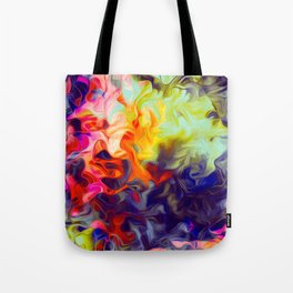Surreal Smoke Abstract In Multicolor Tote Bag