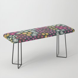 Moody Blooms Pattern Bench
