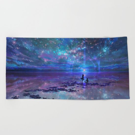 Ocean, Stars, Sky, and You Beach Towel