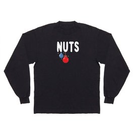 Funny Hanging Nuts Holiday December Christmas Long Sleeve T-shirt