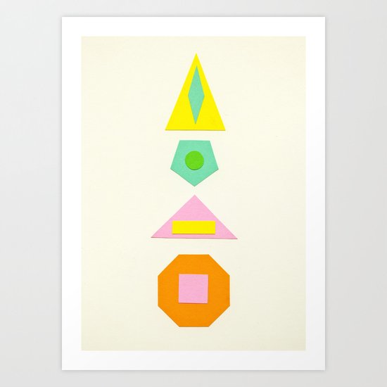 Shapes Within Shapes Art Print