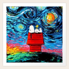 snoopy art prints for