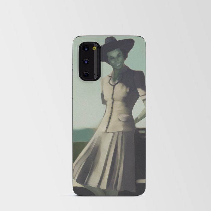 Green Lady Android Card Case