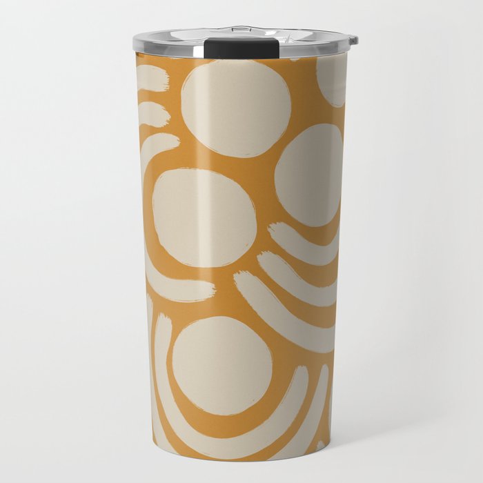 Neutral Abstract Pattern #3 Travel Mug