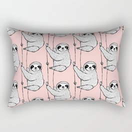 Pinky Does It - sloth Rectangular Pillow