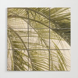 Tropical Palm Branches | Botanical Summer Leaves Art Print in Italy | Travel Photography in Green Wood Wall Art