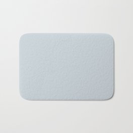 Meadow Mist Pastel Blue Solid Color Pairs W/ Behr's 2020 Trending Color Light Drizzle N480-1 Bath Mat | Color, Blue, Pastelblue, Mutedcolors, Solid, Simple, Minimalist, Nature, Rich, Colormatched 
