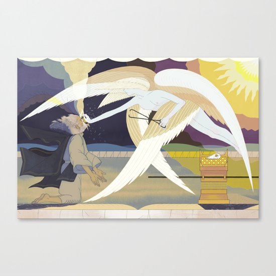A Man of Unclean Lips (by Sophia Foster-Dimino) Canvas Print