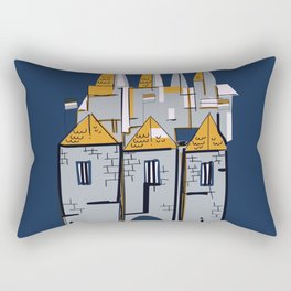 Germany Castle vintage travel print Rectangular Pillow