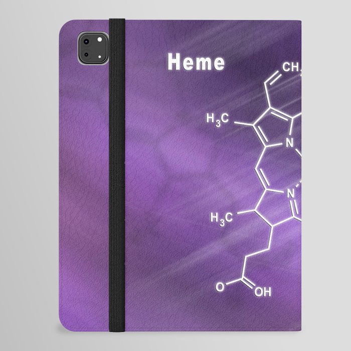 Heme molecule Structural chemical formula iPad Folio Case