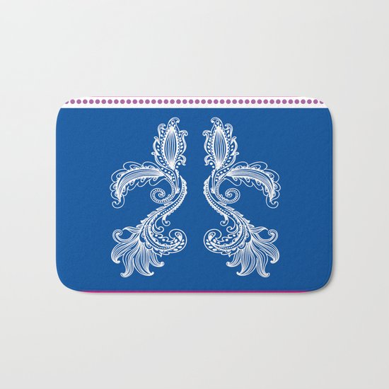 Dancing flowers Bath Mat