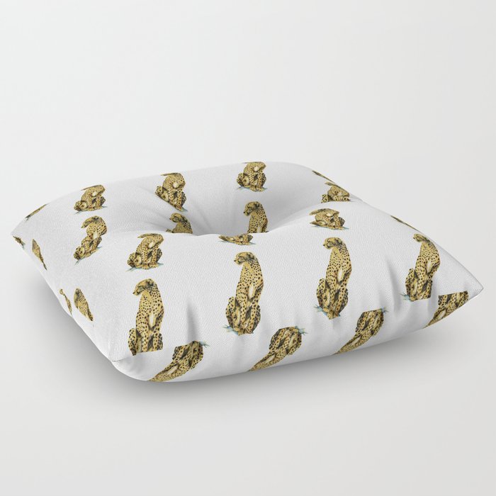 Cheetah - Gold Floor Pillow