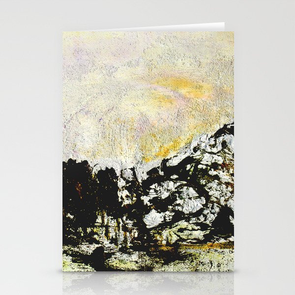 Golden mountains Stationery Cards