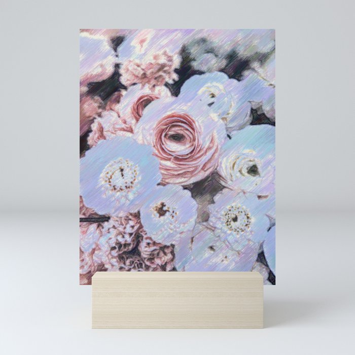 Floral bouquets  Mini Art Print