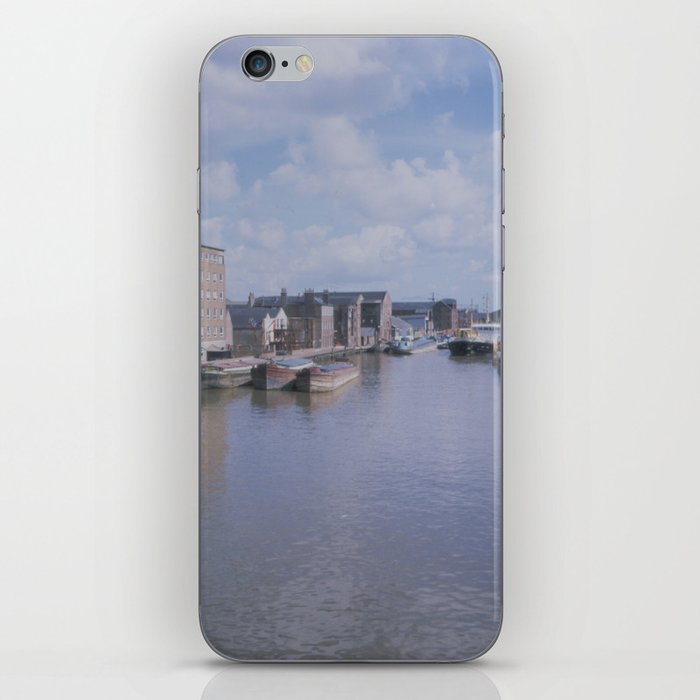 "Old Harbour", River Hull from professional format slide film 1988 iPhone Skin