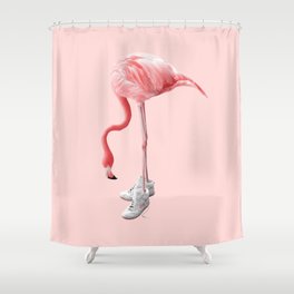 SNEAKER FLAMINGO Shower Curtain