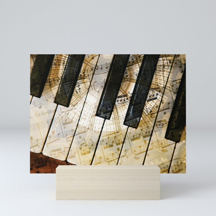 Piano Keys Music Collage Abstract Mini Art Print By Move Art Society6