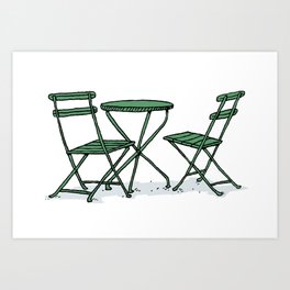 Chairs in Bryant Park Art Print