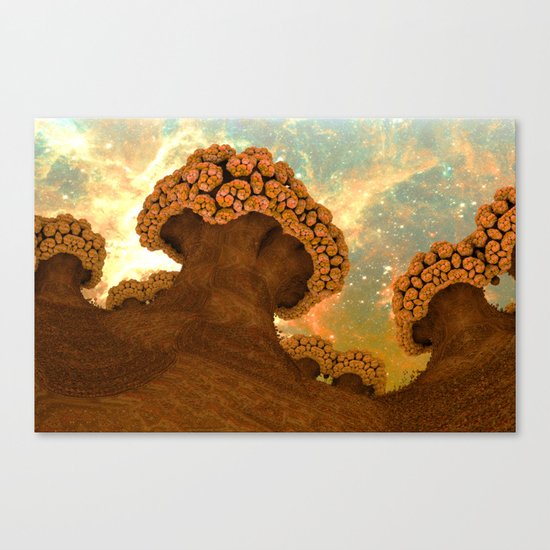 Broccoli Planet in Fall Canvas Print