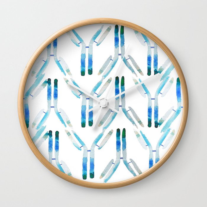 IgG Antibody, Science Art Wall Clock