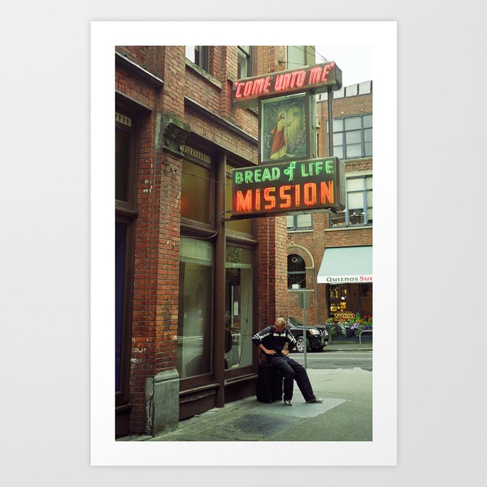People - A Seattle Mission 2007 Art Print