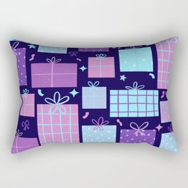 Christmas Presents - Purple Palette | Pattern Rectangular Pillow