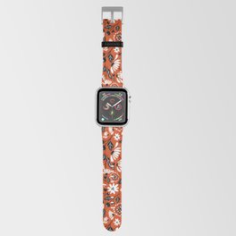 Red Orange Daisy Apple Watch Band