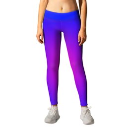 Big day for the blue and magenta   Leggings | Sphere, Ombre, Aura, Blurry, Modern, Radial, Digital, Iridescence, Trendy, Pattern 