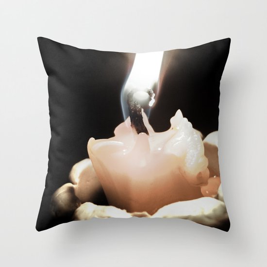 United with fire (Moth) Throw Pillow