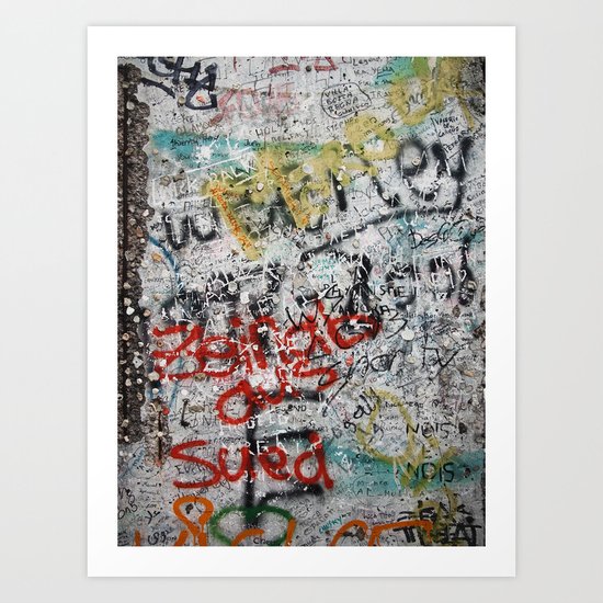 berlin wall Art Print