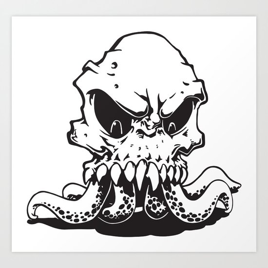 Squiddy Art Print
