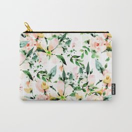 Flowered Carry-All Pouch