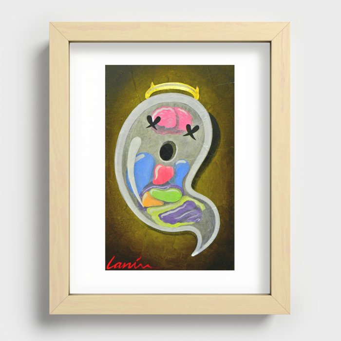 "Mr. Ghostee(the living ghost)" Recessed Framed Print