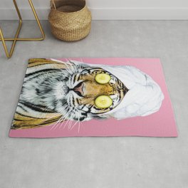 Tiger in a Towel Rug