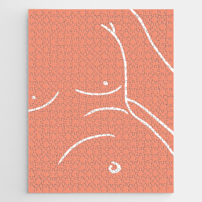 Naked belly Jigsaw Puzzle