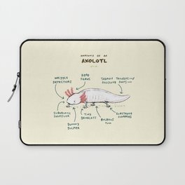 Anatomy of an Axolotl Laptop Sleeve