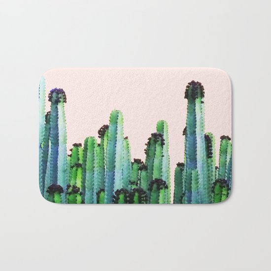 Cactus V5 #society6 #decor #buyart Bath Mat