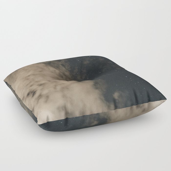 Cloudy Night Sky II | Nature & Landscape Photography Floor Pillow
