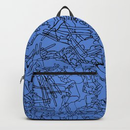 Blue Bird Splatter Backpack