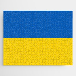 Blue and Yellow Flag Horizontal Jigsaw Puzzle