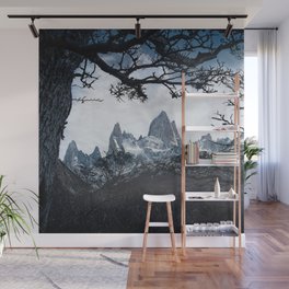 Argentina Photography - Huge Mountains Peaking Above The Forest Wall Mural