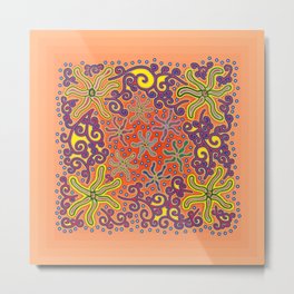bungong jeumpa series: sandybrown Metal Print | Tribal, Indonesianart, Flowers, Flowersmotif, Art, Ethnic, Arts, Artpillow, Artcushion, Flowermotif 