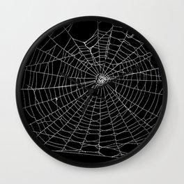 Spider Spider Web Wall Clock