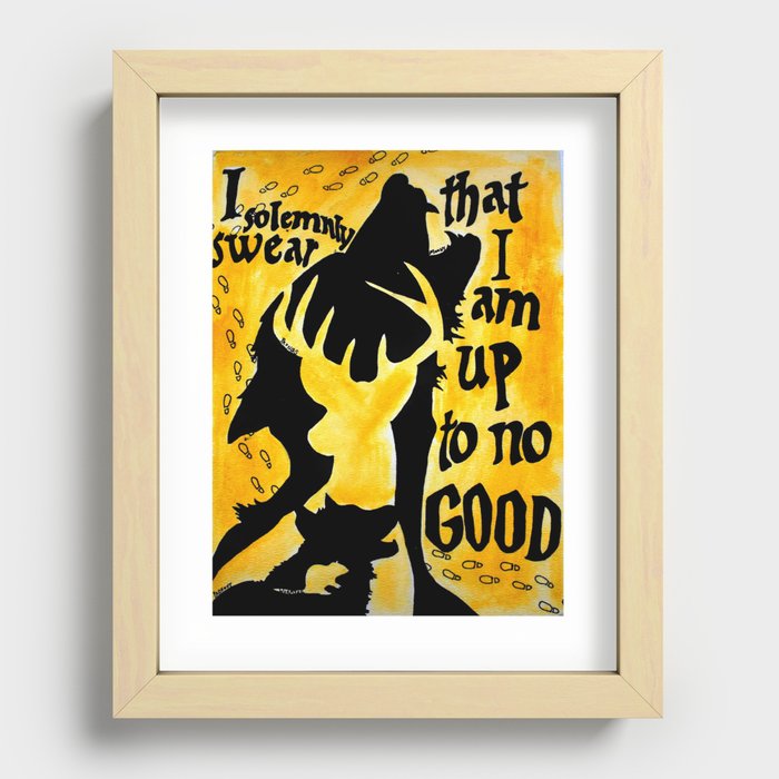 Up to No Good Marauders Painting Recessed Framed Print